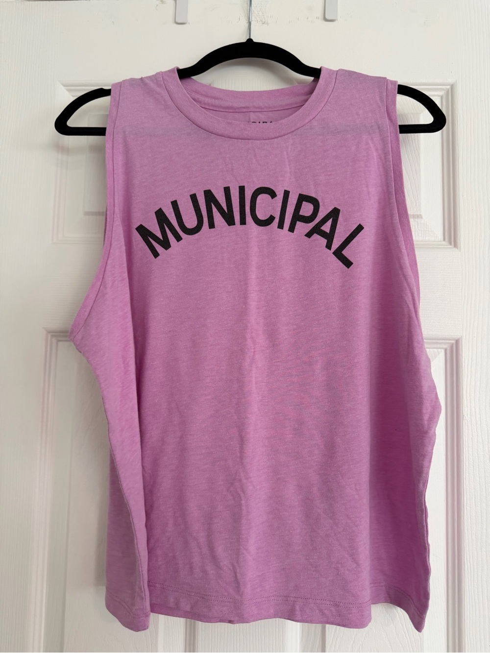 Municipal Logo Muscle Tee - Pink